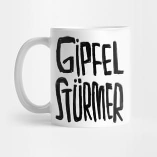 Gipfel Stürmer, Gipfelstürmer, Bergsteiger, Wandern Mug